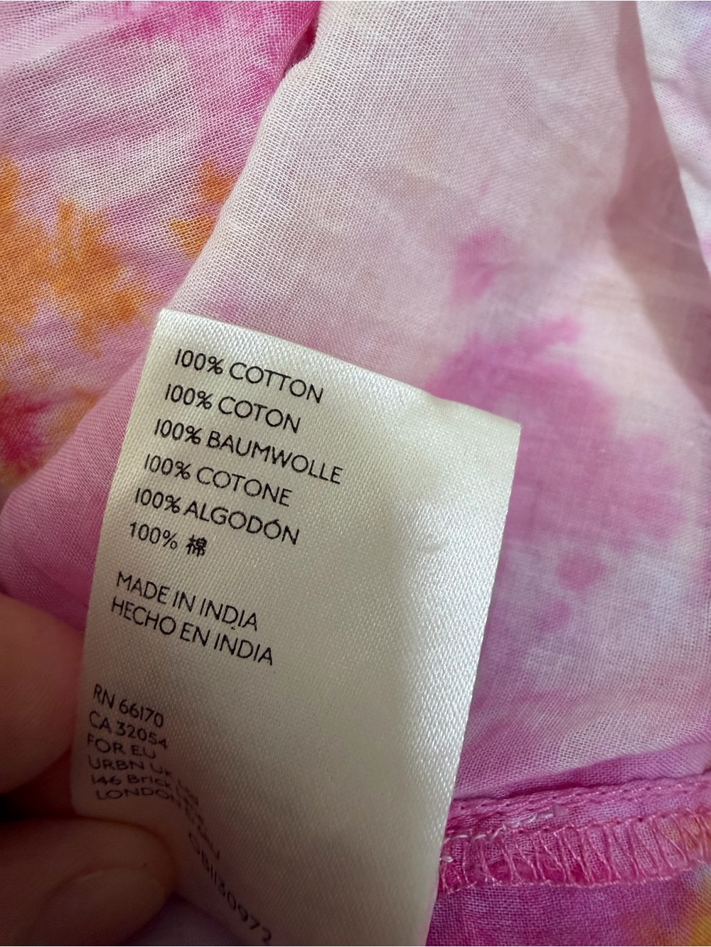 Anthropologie cate classic tie dye button down cotton size extra small - Picture 5 of 5